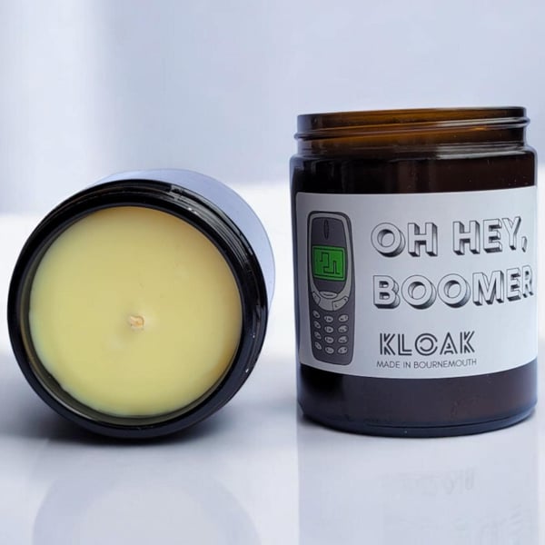 Oh Hey Boomer Candle - Funny Candles for Nostalgia
