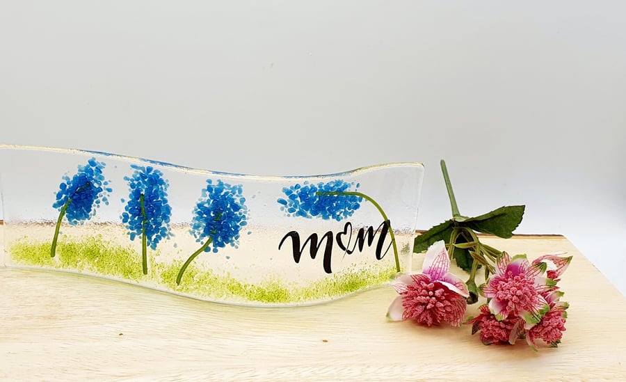 Floral Wave Fused Glass