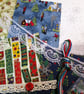 Mini Christmas slow stitching or junk journal kit for a beginner - Image 3