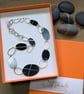 Reversible pebble necklace, anodised aluminium and recycled silver. - Image 5