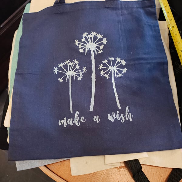 Hand painted tote bag 