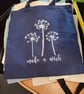 Hand painted tote bag 