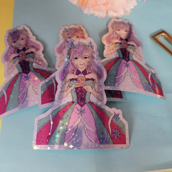 shiny holographic stickers - Folksy