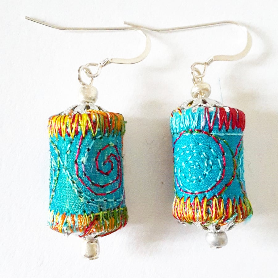 Textile Earrings 
