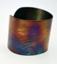 Surgical steel Raven Cuff, multicolured finish, large - Image 3
