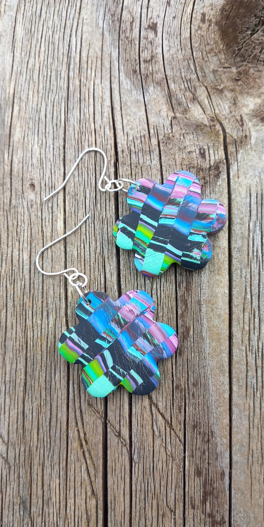 Pixel Flower Earrings 