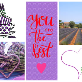 You are the Best Lavender Greeting Card A5