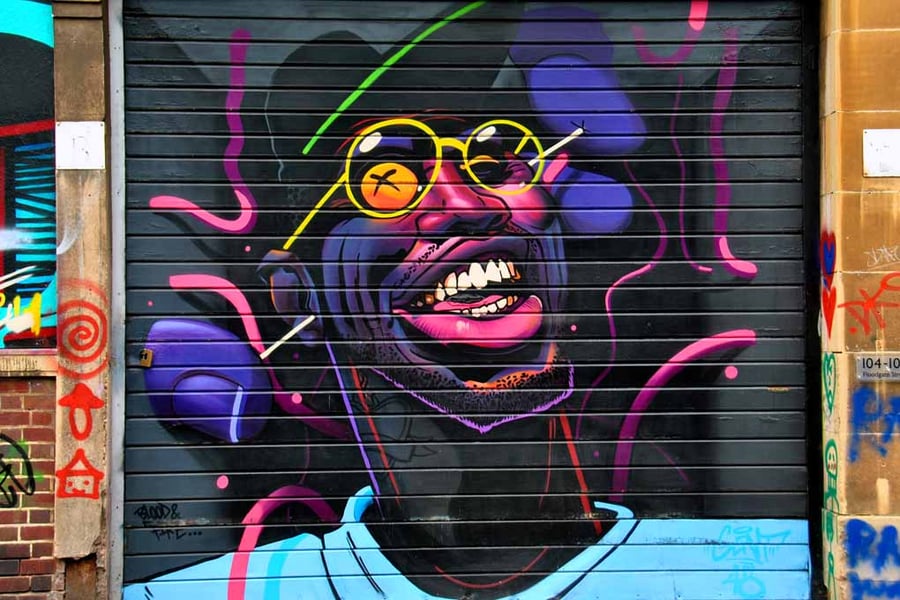 Street Art Graffiti Digbeth Birmingham UK Photograph Print