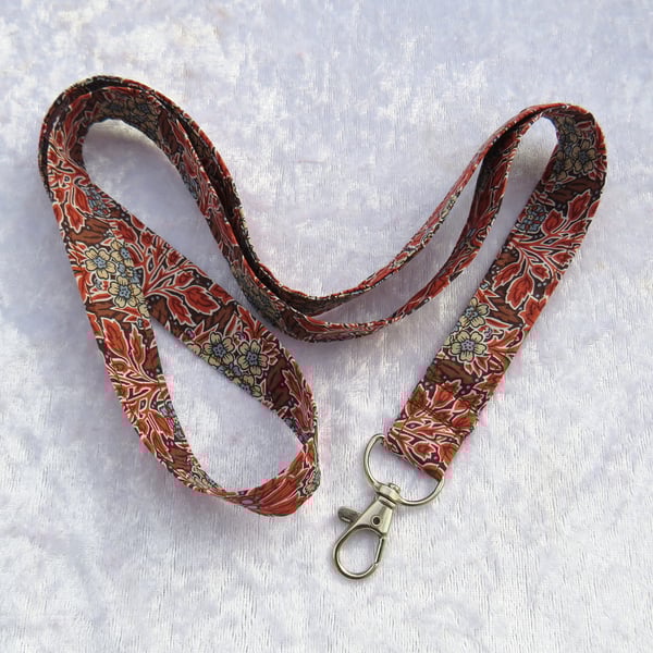 Lanyard, made from Liberty Tana Lawn, badge holder
