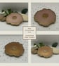 Double Sided Resin Geode Style Coaster - Pink and Gold with Gold Edging - Image 10