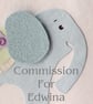Little Blue - Commissioned Card  - Image 1