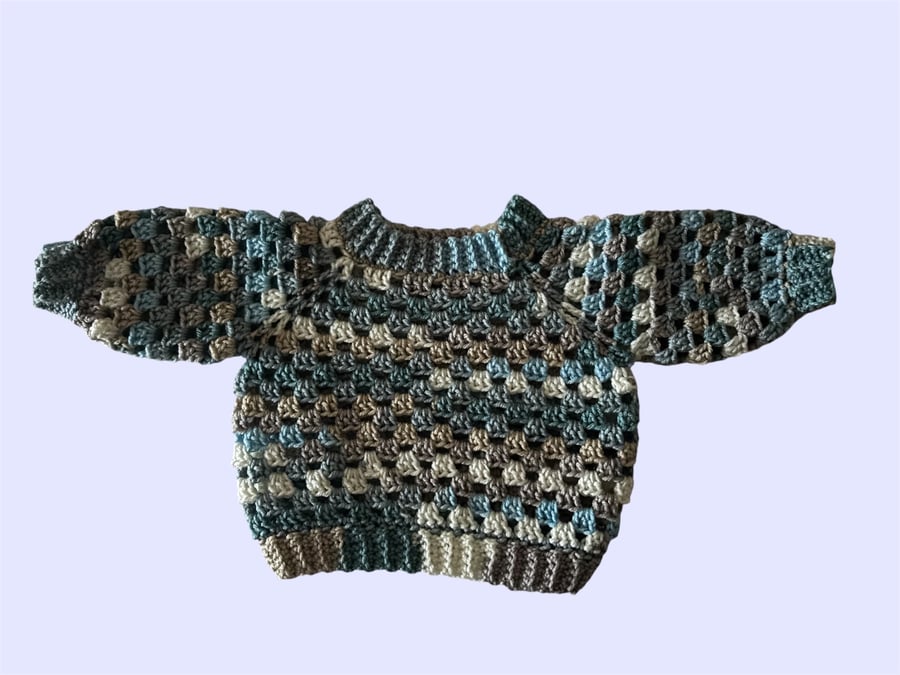 Crochet Baby Jumper - 0 - 3 Months