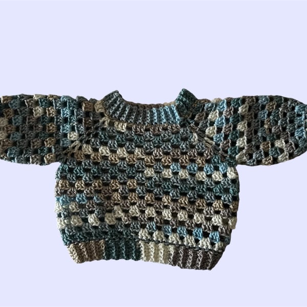 Crochet Baby Jumper - 0 - 3 Months