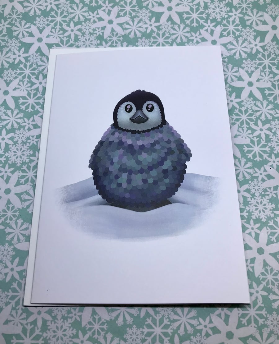 Baby Penguin Blank Greeting Card
