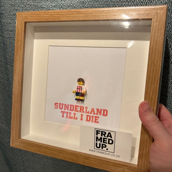 SUNDERLAND AFC - Framed custom Lego minifigure 