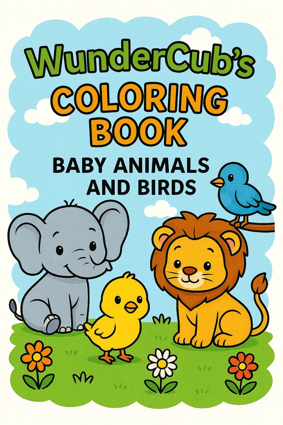 74 Baby Animal and Bird Coloring Pages Made in UK