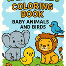 74 Baby Animal and Bird Coloring Pages Made in UK