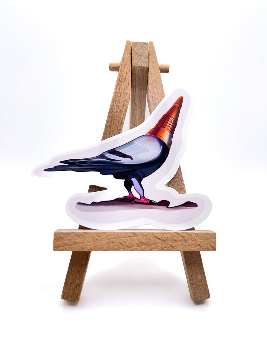 Funny Pigeon Sticker, Vinyl Stickers, Too Coo, Cool Decals, Urban Stickers