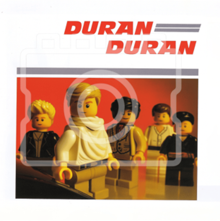 LEGO-Inspired Duran Duran – “Duran Duran” 5x5" Print Mounted for 9x9" Frame