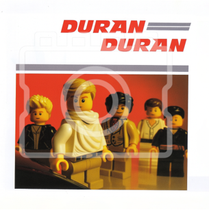 LEGO-Inspired Duran Duran – “Duran Duran” 5x5" Print Mounted for 9x9" Frame