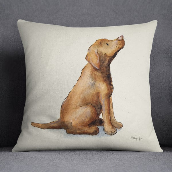 Labrador Chocolate Cushion