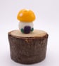 small glass toadstool house - Image 3