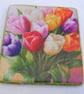 Set of 2 Decoupaged Ceramic Tulip Coasters - Image 4