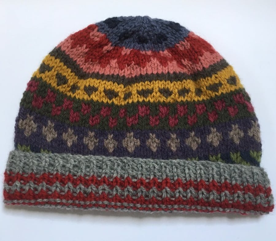 Tapestry inspired hat