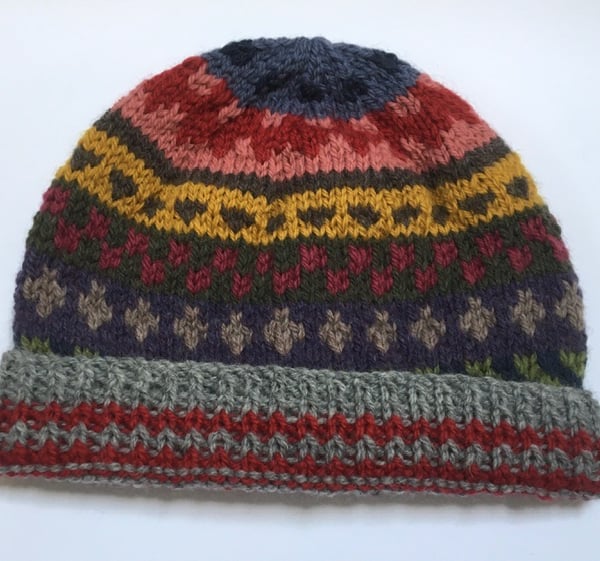 Tapestry inspired hat