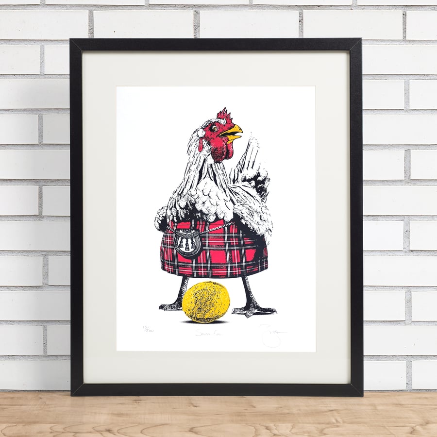 Scotch Egg Hand Pulled Limited Edition Screen Print