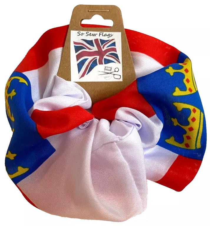 East Anglia Anglian Flag Hair Scrunchie Scrunchies Accessory Ties Elastic