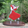 Fused Glass Red Dancers