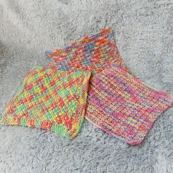 Reusable Kitchen Towels, Face Cloths, Hand Knitted Dishcloths, Knitted Washcloth