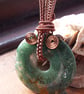 Moss Agate Wire Wrapped Reversible Pendant - Image 3