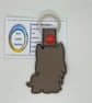 Embroidered Yorkshire Terrier Keyring - Image 2