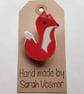 Ceramic Fox Brooch - Image 1