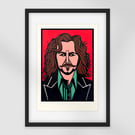 Original Acrylic Portrait Inspired by Sirius Black - Framed A3 Artwork