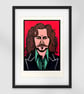 Original Acrylic Portrait Inspired by Sirius Black - Framed A3 Artwork