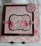 Handmade All Occasion Card, Birds with Pink Roses - Image 1
