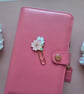 Rose Gold Sakura Enamel Planner Clip Paper Clips