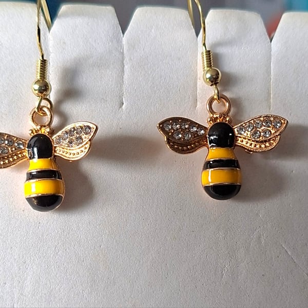 Bumble bee earrings