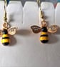 Bumble bee earrings