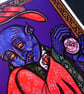 Vampire and a Sphinx Cat - A5 Art Print - Image 4