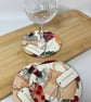 Glamorous Celebration Cocktail set of four wooden coasters for drinks
