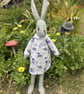 Luna Lapin Rabbit - Heirloom Rabbit - Handmade Wool Felt Bunny - Image 3