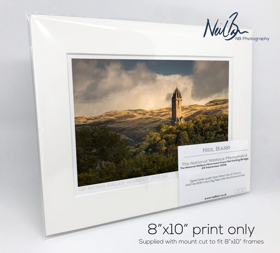 The National Wallace Monument, Stirling - A5 (10" x 8") Unframed Print
