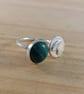 Sterling Silver Toadstool and Malachite Adjustable Ring (SKU060625) - Image 7