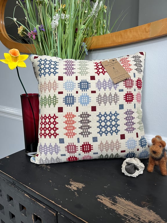 Welsh Blanket Tapestry Style Cushion