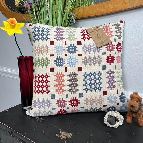 Welsh Blanket Tapestry Style Cushion