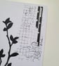 Framable Art Greeting Card - Monochrome Botanical - Image 3